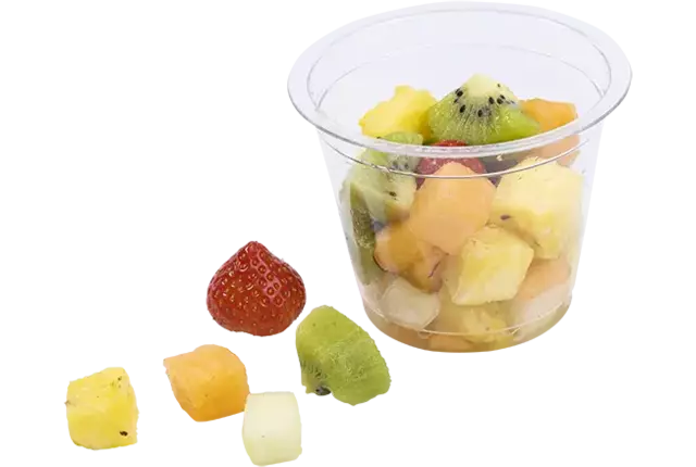 Fruitsalade luxe (fijn) tray 9x100gr